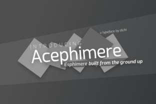 Acephimere: A Versatile Sans Serif Typeface for Modern Branding