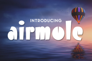 Airmole Font: A Playful Display Typeface for Bold Brands