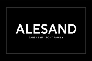 Alesand: The Modern Sans Serif Font for Branding