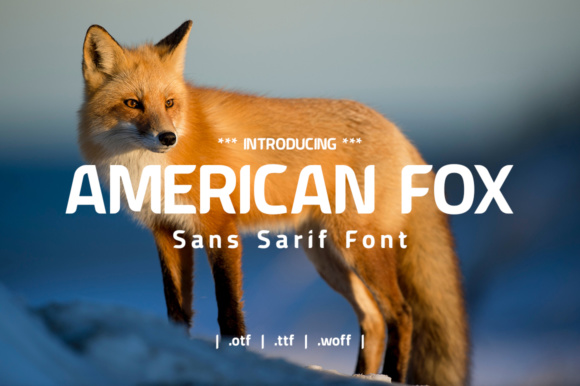 American Fox: A Bold Sans Serif Font for Editorial Design
