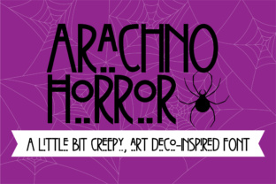 Arachno Horror: A Bold Sans Serif Typeface for Dark Branding