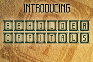 Beholder Capitals: A Bold Typeface for Small Business Branding