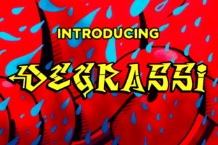 Degrassi Font: Grunge Style for Web Design