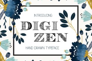 Digizen: A Hand Drawn Font for Brand Identity