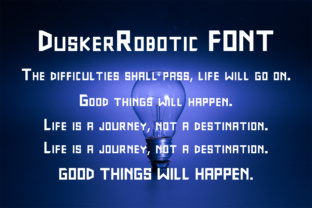 DuskerRobotic: A Bold Techno Typeface for Modern Brands