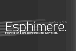 Esphimere: A Futuristic Sans Serif Font for Bold Campaigns