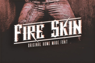 Fire Skin Font: A Bold Blackletter for Branding
