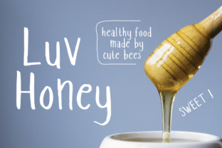Luv Honey: A Handwritten Sans Serif Font for Web Design
