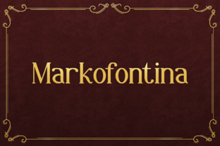Markofontina: A Classic Serif Typeface for Digital Design