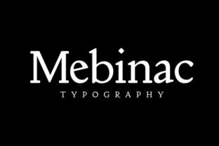 Mebinac Regular: A Serif Font for Editorial Design