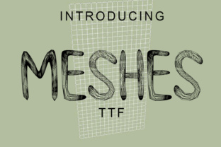 Meshes: A 3D Decorative Font for Bold Branding