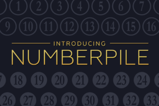 Numberpile: A Quirky Display Font for Bold Campaigns