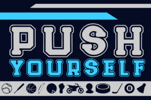 Push Yourself: A Sporty Display Font for Bold Web Headers
