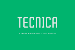 Tecnica Family: A Modern Typeface for Small Business Branding