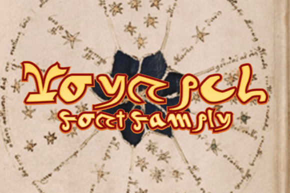 Voynich Family: A Mysterious Display Typeface